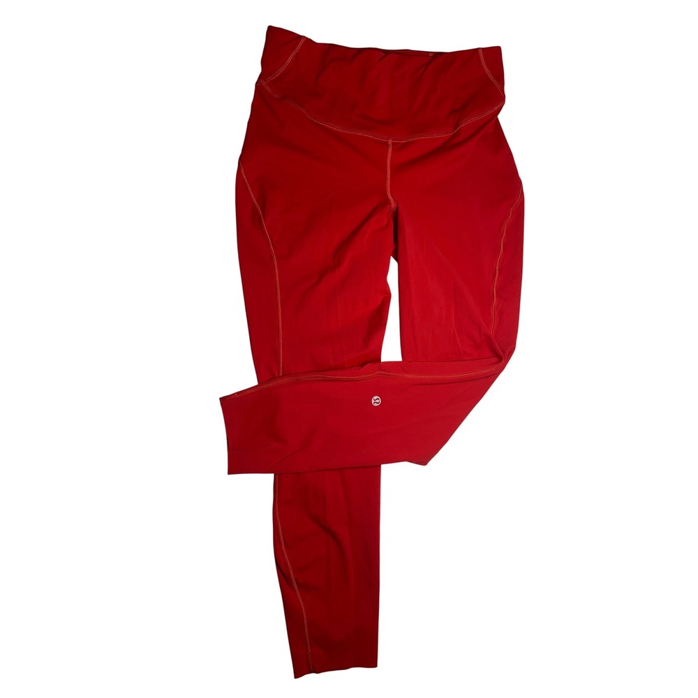 Lululemon Base Pace High Rise Running Tight 25 Red Nulux Leggings Sz. 8 Preloved
